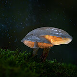 Glowing mushrooms